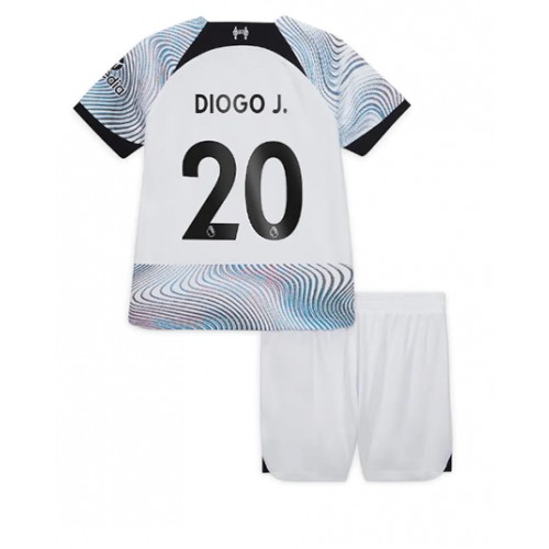 Liverpool Diogo Jota #20 Bortedraktsett Barn 2022-23 Kortermet (+ Korte bukser) Liverpool Diogo Jota #20 Bortedraktsett Barn 2022-23 Kortermet (+ Korte bukser)